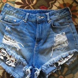 Denim shorts pre owned. Very good condition